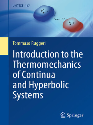cover image of Introduction to the Thermomechanics of Continua and Hyperbolic Systems